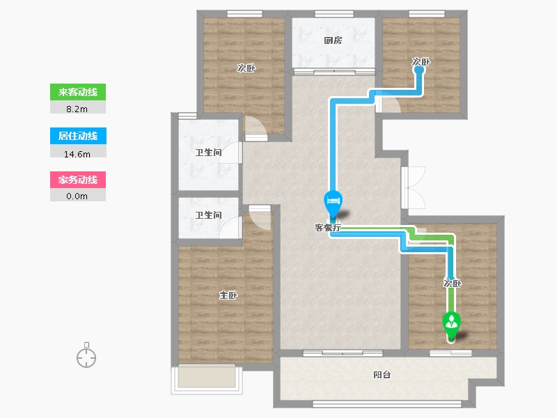 山东省-临沂市-房源·金域上府-118.13-户型库-动静线