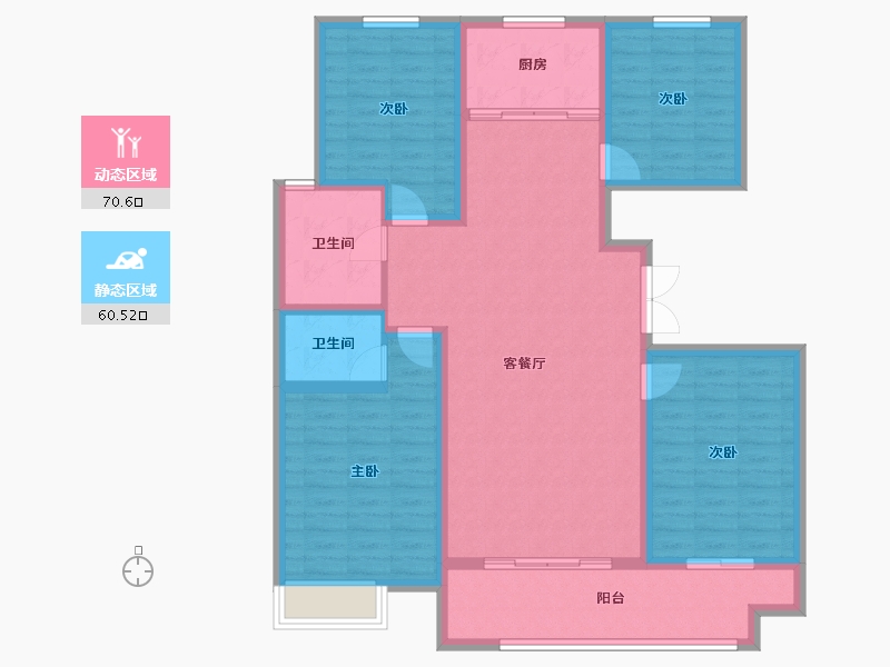 山东省-临沂市-房源·金域上府-118.13-户型库-动静分区