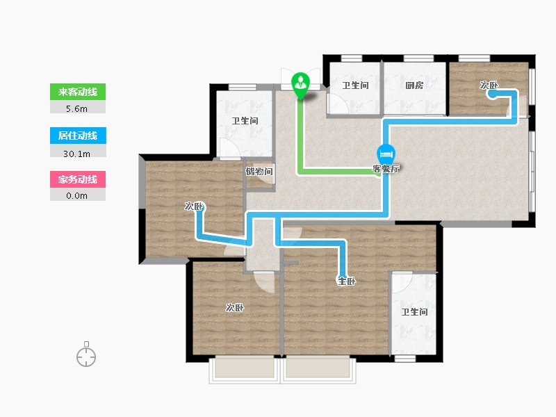 湖南省-株洲市-第四代住房未来社区-120.04-户型库-动静线