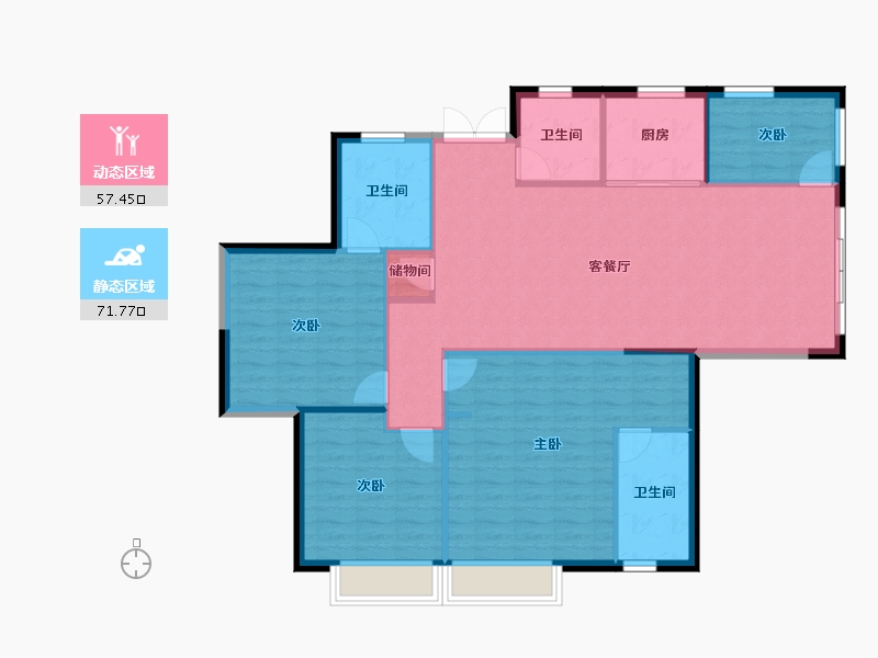 湖南省-株洲市-第四代住房未来社区-120.04-户型库-动静分区