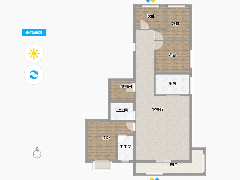 河北省-邢台市-邢台天山九峯-118.59-户型库-采光通风