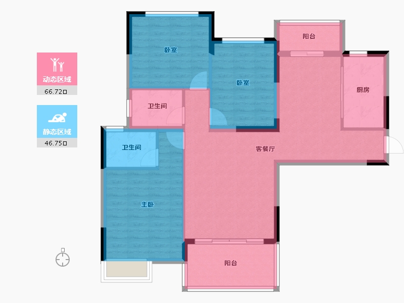 湖北省-随州市-广水山水国际-102.40-户型库-动静分区