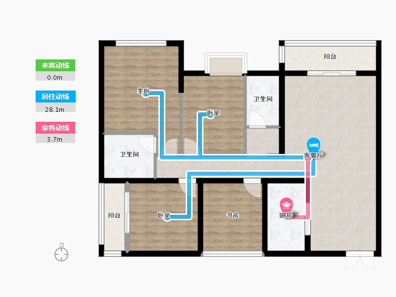 广西壮族自治区-防城港市-智仁家园-107.05-户型库-动静线