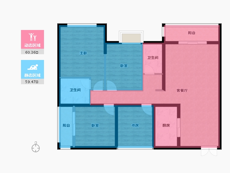 广西壮族自治区-防城港市-智仁家园-107.05-户型库-动静分区