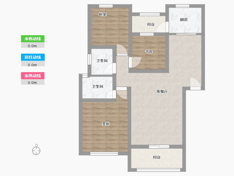 湖南省-怀化市-岳麓欧城一期-89.00-户型库-动静线