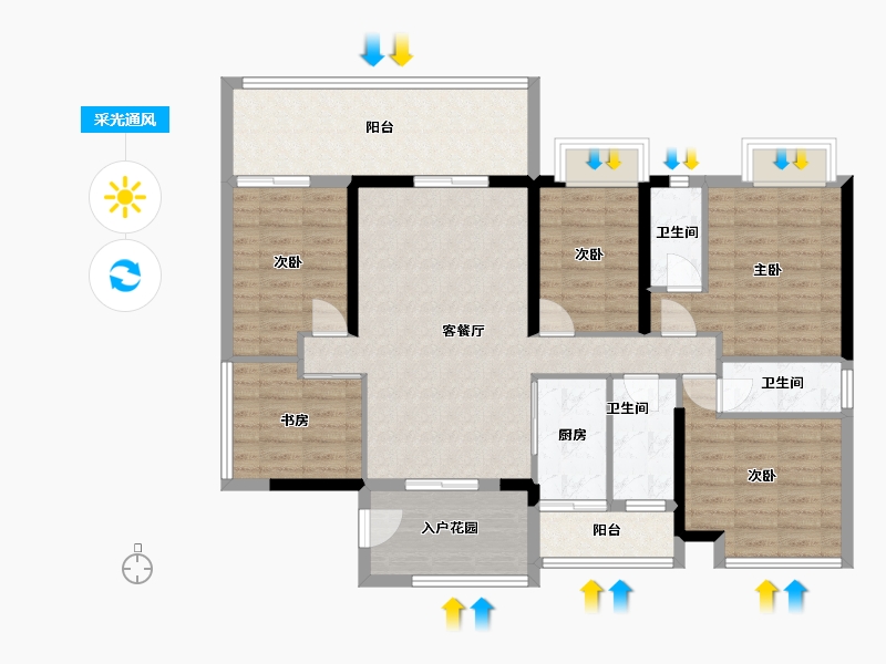 广东省-肇庆市-金凯盛誉城​-117.67-户型库-采光通风