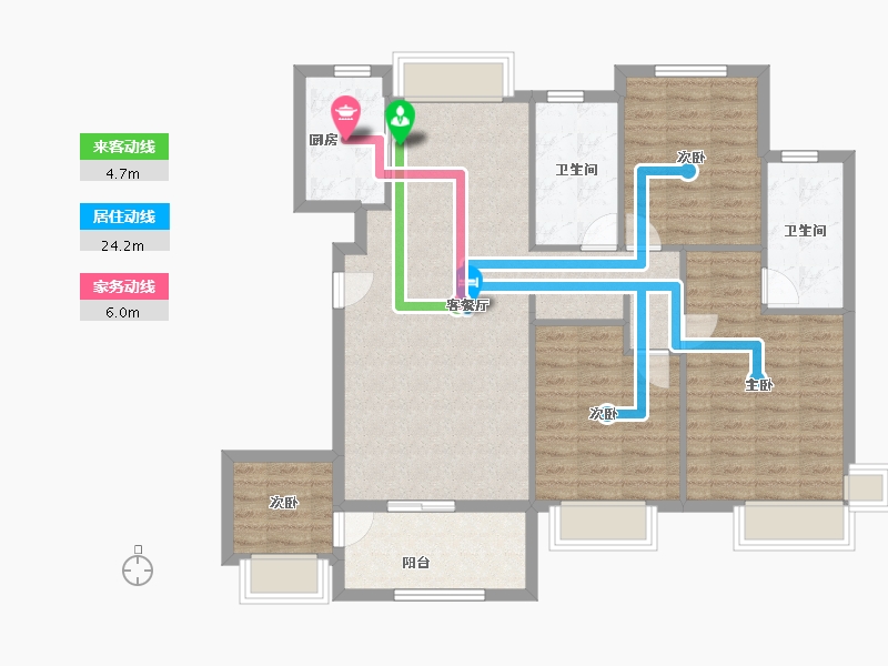 福建省-厦门市-国贸天成二期-102.40-户型库-动静线