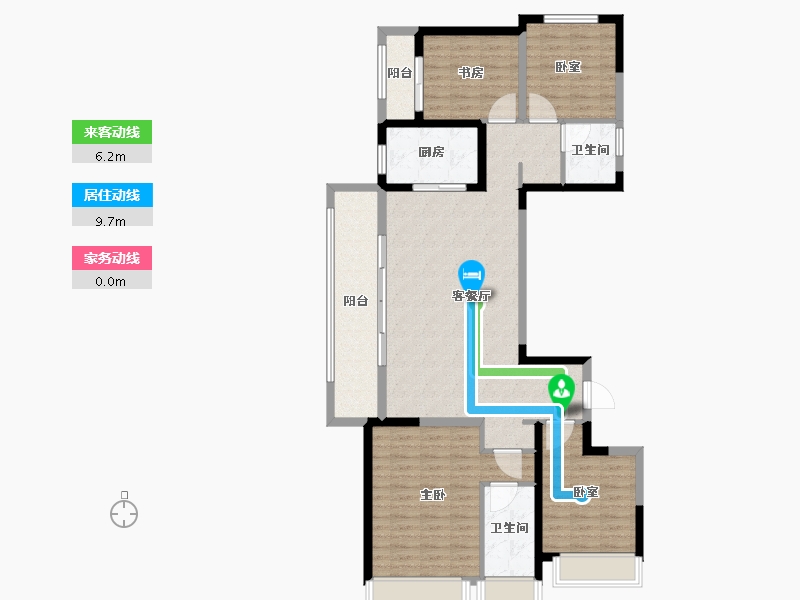 河南省-郑州市-万科·未来时光-114.41-户型库-动静线