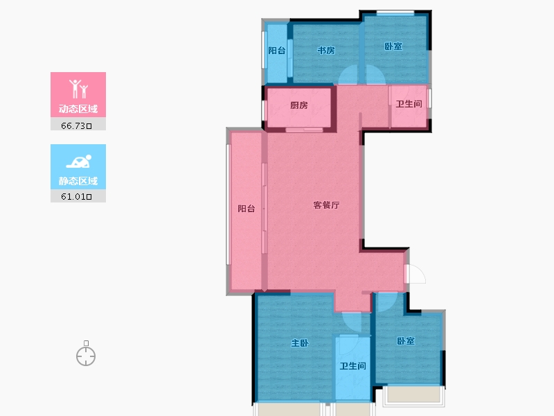 河南省-郑州市-万科·未来时光-114.41-户型库-动静分区