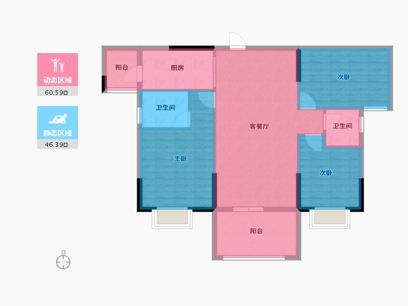 广东省-阳江市-金山明珠-97.00-户型库-动静分区