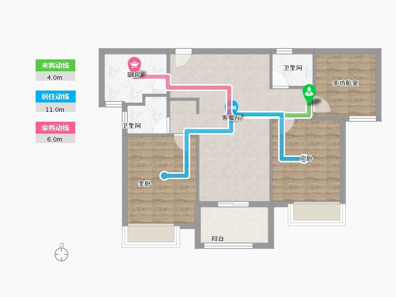 福建省-厦门市-国贸天成二期-75.20-户型库-动静线