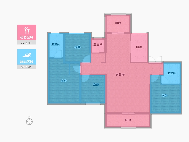 河北省-邢台市-邢台天山九峯-129.19-户型库-动静分区