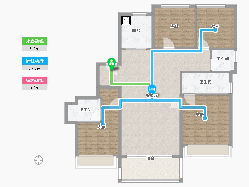 浙江省-温州市-华侨城欢乐天地-120.00-户型库-动静线