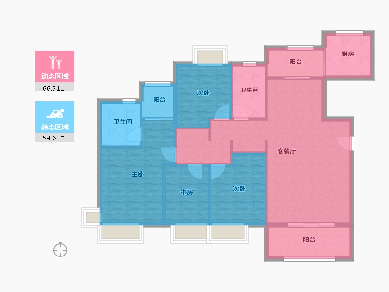 福建省-厦门市-国贸天成二期-109.94-户型库-动静分区