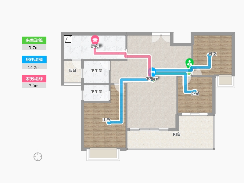 广东省-梅州市-雅涛豪苑-103.65-户型库-动静线