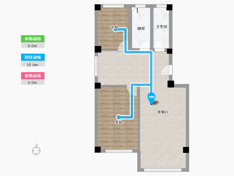 山东省-烟台市-晓龙子文学府-67.99-户型库-动静线