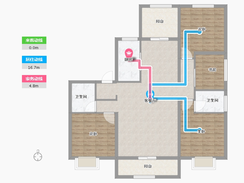 河北省-邢台市-邢台天山九峯-124.09-户型库-动静线