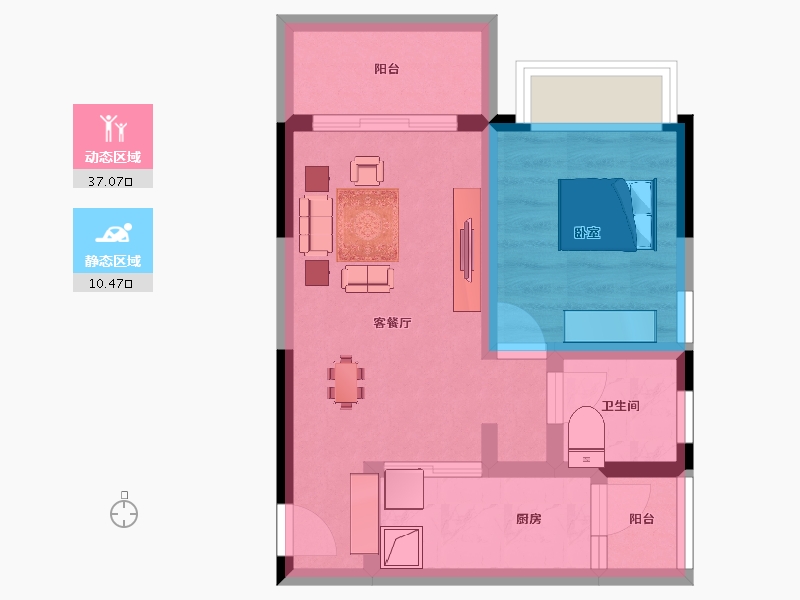 四川省-成都市-观澜东著-40.78-户型库-动静分区