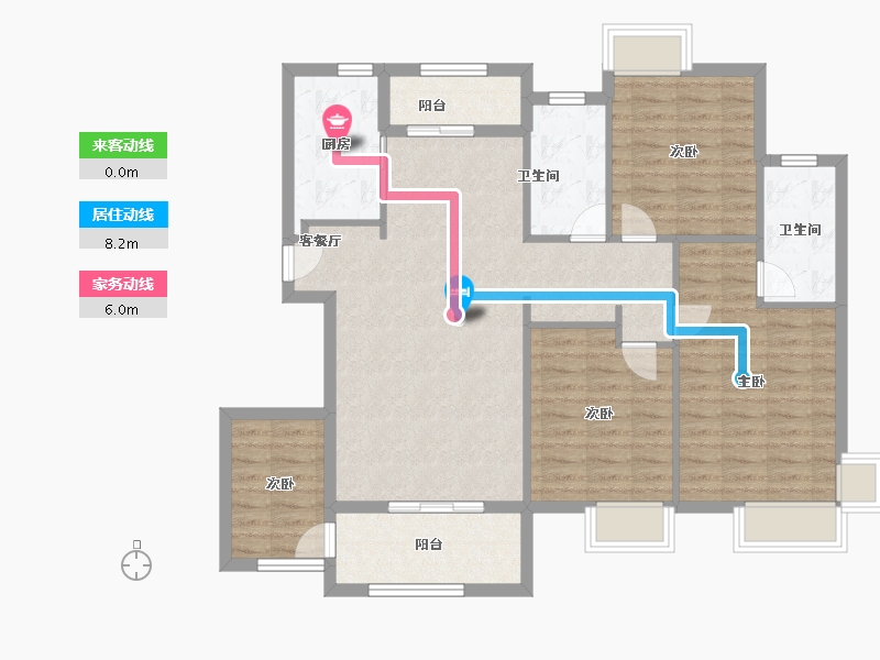 福建省-厦门市-国贸天成二期-103.20-户型库-动静线