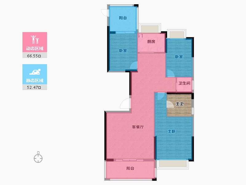 广东省-揭阳市-华美春天-114.41-户型库-动静分区