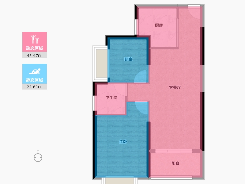 广西壮族自治区-防城港市-防城港恒大悦澜湾-58.40-户型库-动静分区