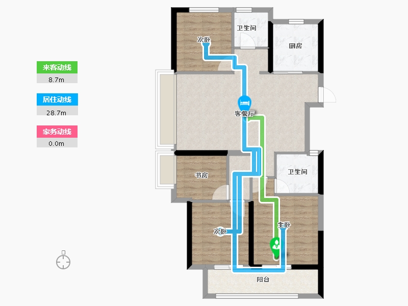 四川省-资阳市-多弗诚园-93.50-户型库-动静线