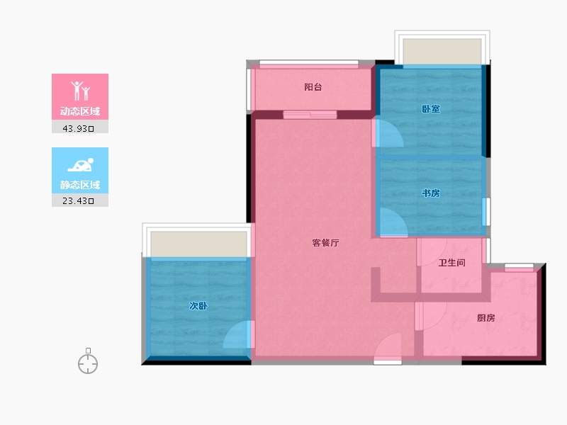 四川省-资阳市-优品道资溪学府-59.17-户型库-动静分区