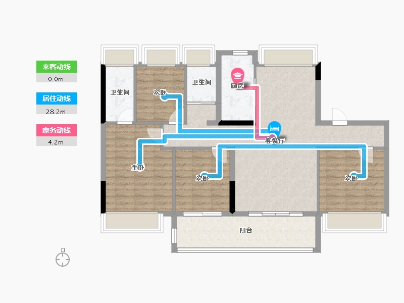 安徽省-宿州市-碧桂园·政务壹号-100.00-户型库-动静线