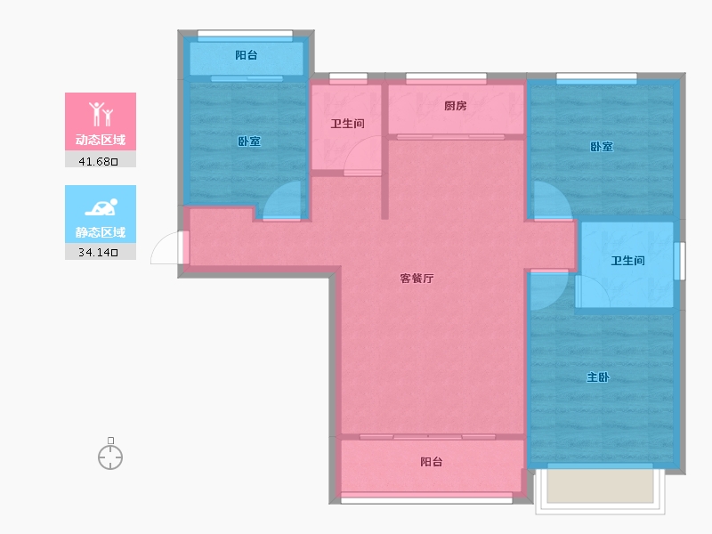 河南省-许昌市-瑞翰祥未来之光-68.51-户型库-动静分区