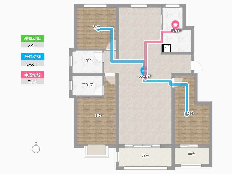 河北省-秦皇岛市-金洋戴河湾-113.89-户型库-动静线