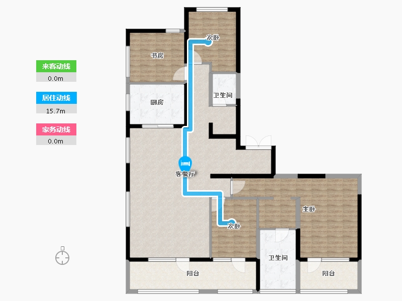 山东省-青岛市-建邦城锦墅-158.00-户型库-动静线