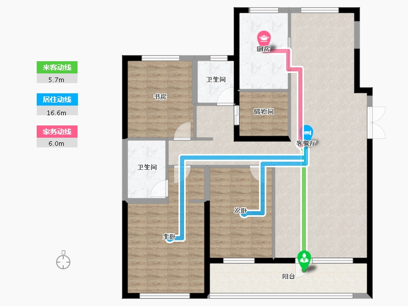 山东省-青岛市-建邦城锦墅-124.39-户型库-动静线