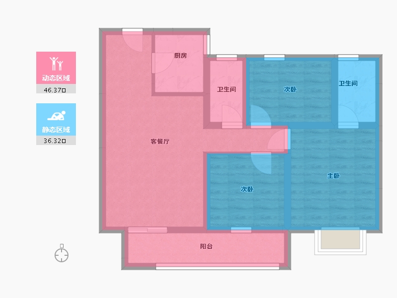 河南省-濮阳市-建业新城-100.00-户型库-动静分区