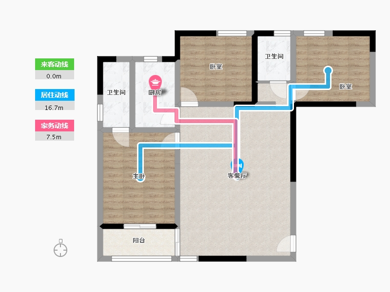 河南省-周口市-周师家属楼-129.28-户型库-动静线