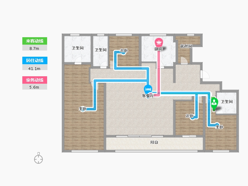 浙江省-杭州市-星潮映象府-192.55-户型库-动静线