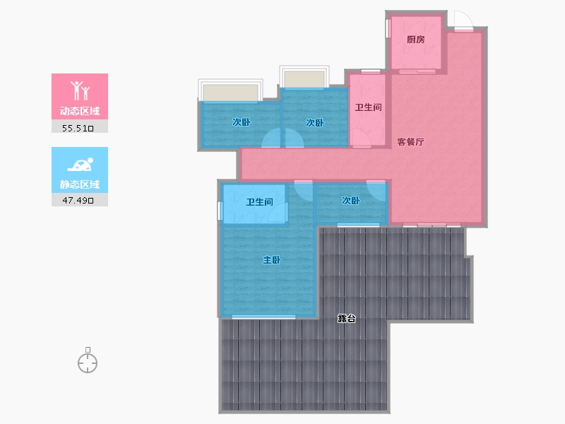 四川省-眉山市-圆中润达丰滨江郦城-149.99-户型库-动静分区