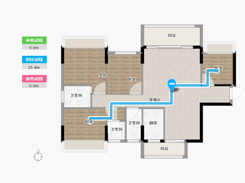 广东省-梅州市-龙腾一品-112.81-户型库-动静线