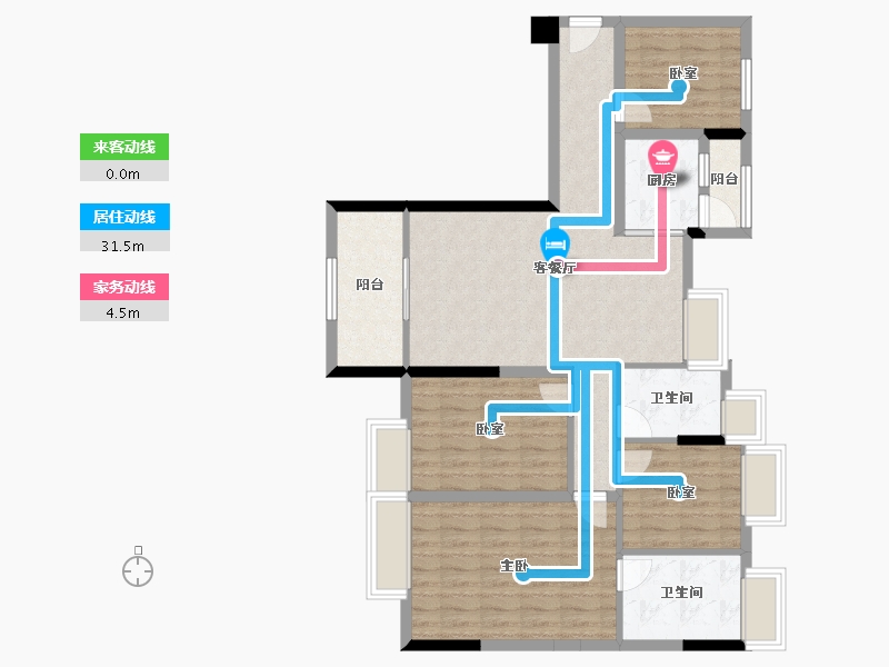 广东省-梅州市-狮城华府-97.44-户型库-动静线