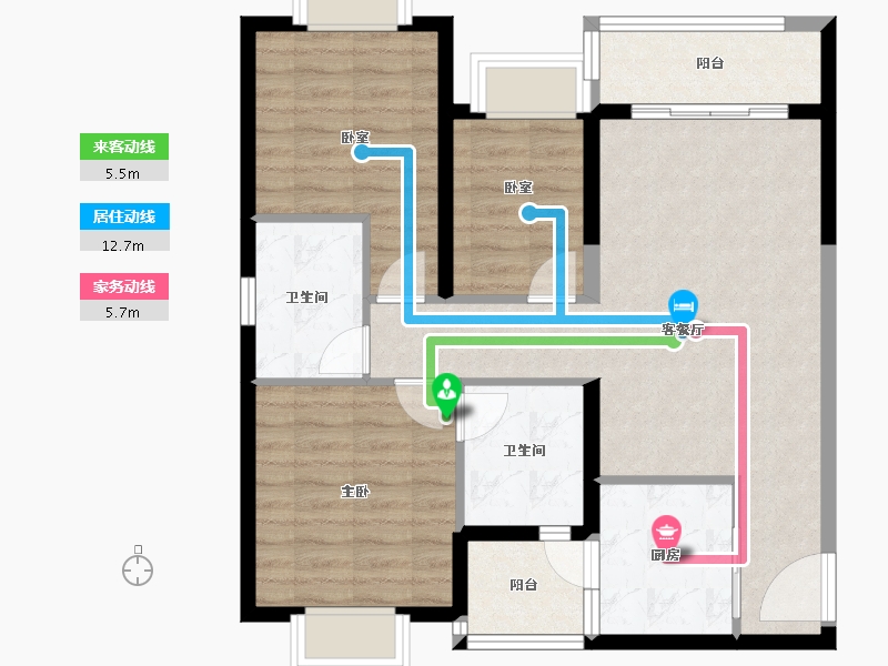 广西壮族自治区-防城港市-防城港恒大悦澜湾-81.60-户型库-动静线