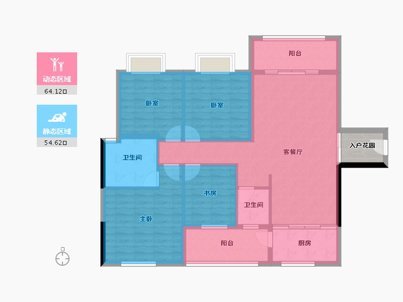 广西壮族自治区-防城港市-鹏轩瑞海尚都-111.04-户型库-动静分区