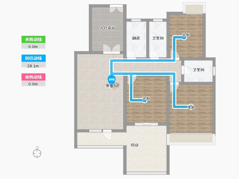 河北省-承德市-瓏璟苑-123.39-户型库-动静线