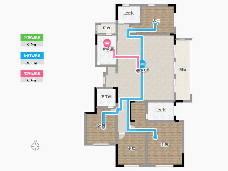 山东省-青岛市-檀府御园-188.00-户型库-动静线