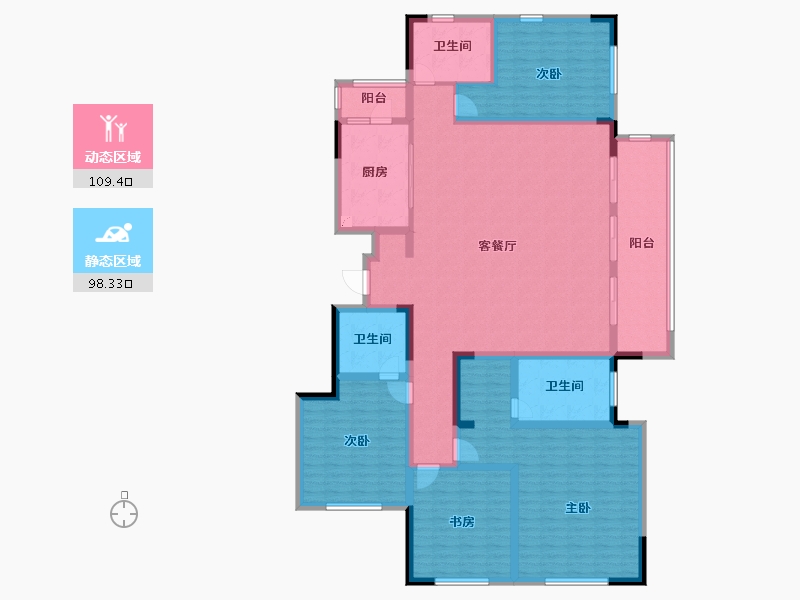 山东省-青岛市-檀府御园-188.00-户型库-动静分区