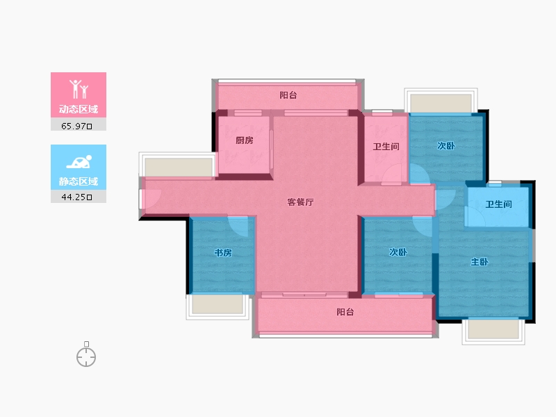 广东省-阳江市-伴山溪谷-97.84-户型库-动静分区