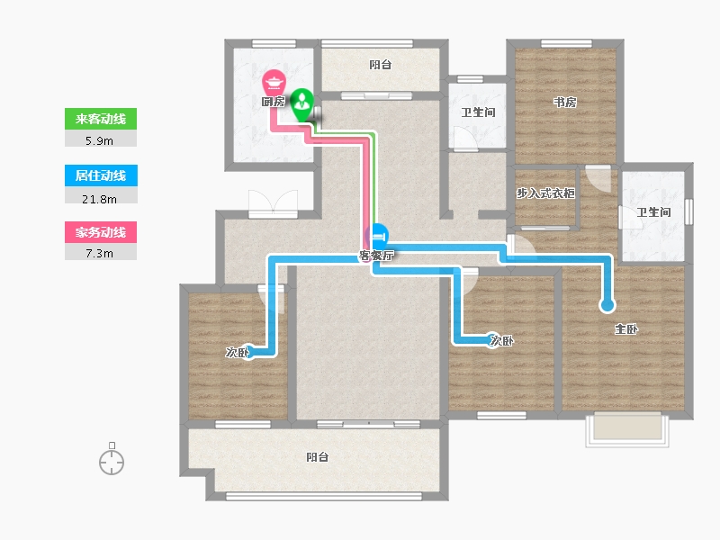 山东省-菏泽市-润通新时代-151.01-户型库-动静线