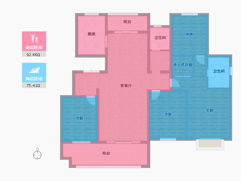 山东省-菏泽市-润通新时代-151.01-户型库-动静分区