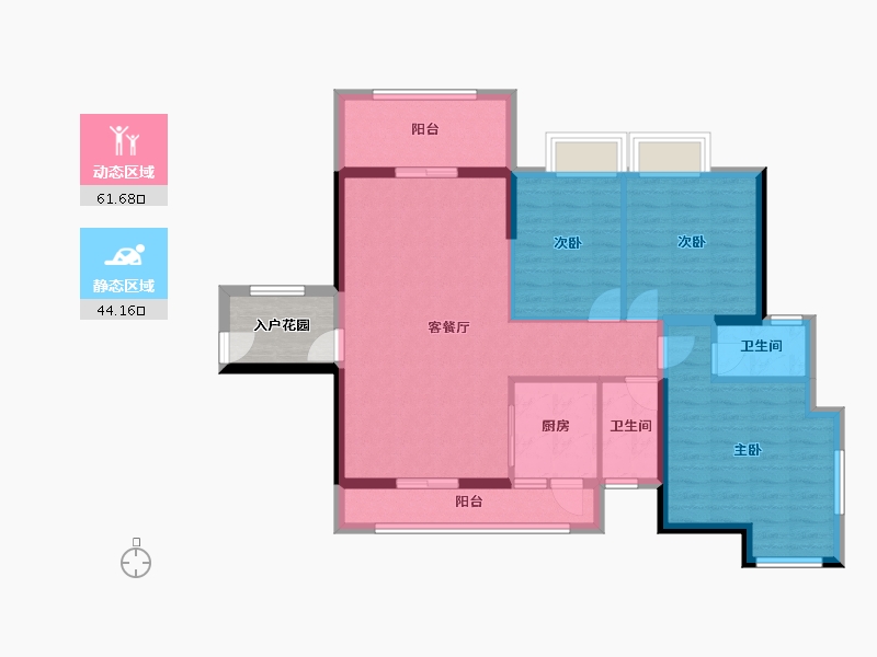 广东省-河源市-新城豪庭-99.52-户型库-动静分区