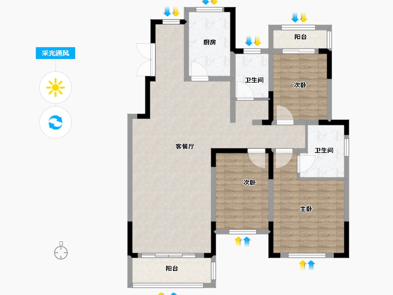 河南省-焦作市-东方今典境界-112.01-户型库-采光通风