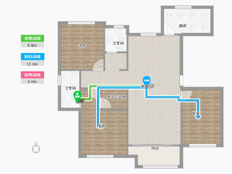 河南省-开封市-绿城·桃李春风-114.40-户型库-动静线