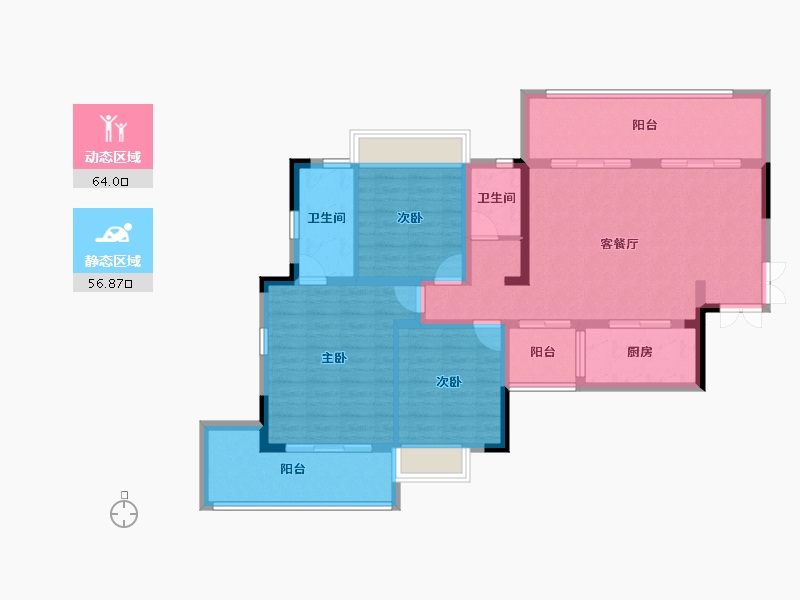 贵州省-铜仁市-仁山公园-108.54-户型库-动静分区